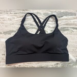 Running girl high impact sports bra